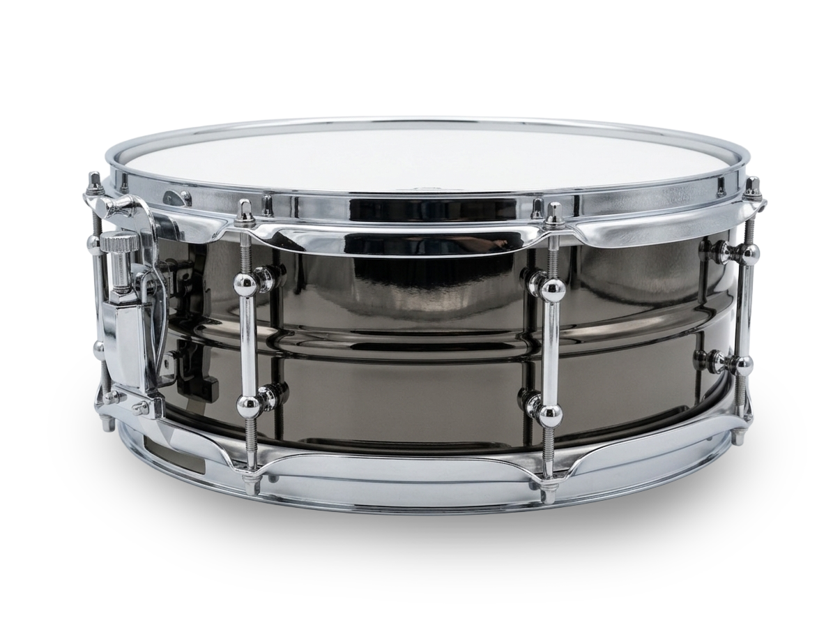 Dark Matter Black Brass Snare - 14” x 5”
